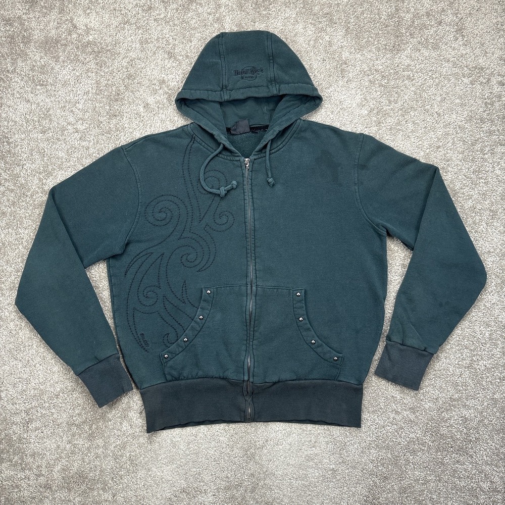 Vintage Y2K Hard Rock Hotel Biloxi Zip Up Hoodie Womens Small